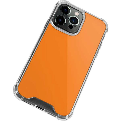 Orange iPhone 15 Pro Clear Case